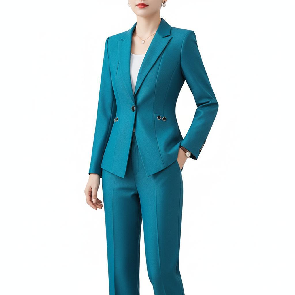 Adela – Dwuczęściowy zestaw formalny dla kobiet, składający się z marynarki i spodni Set | Zweiteilig