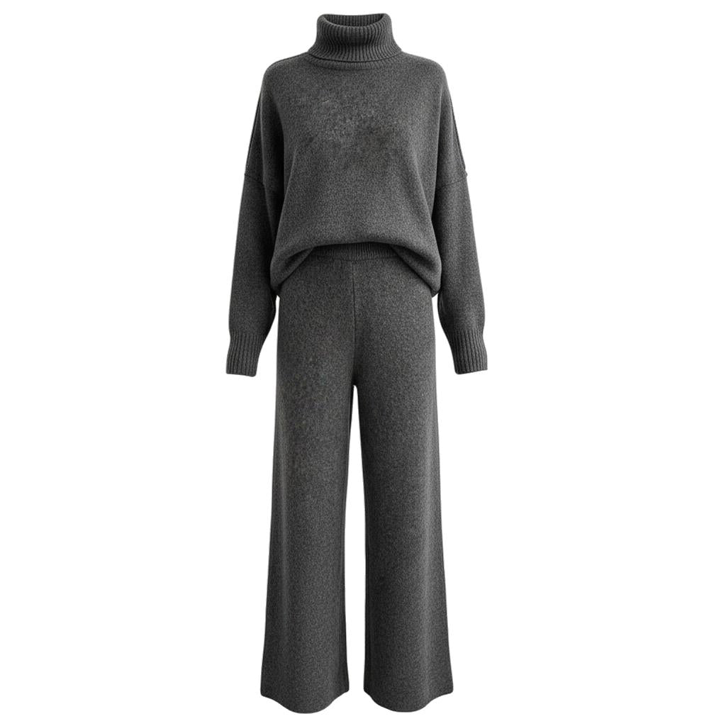 Arganate | Komplet wypoczynkowy z dzianiny z luźnym golfem