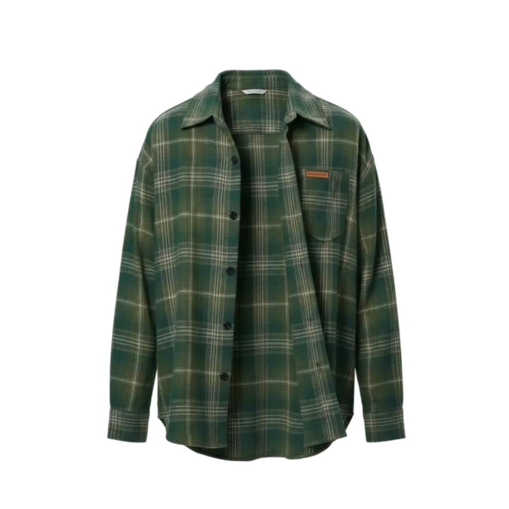 Arganate | Koszula flanelowa w kratę w stylu retro w stylu amerykańskim