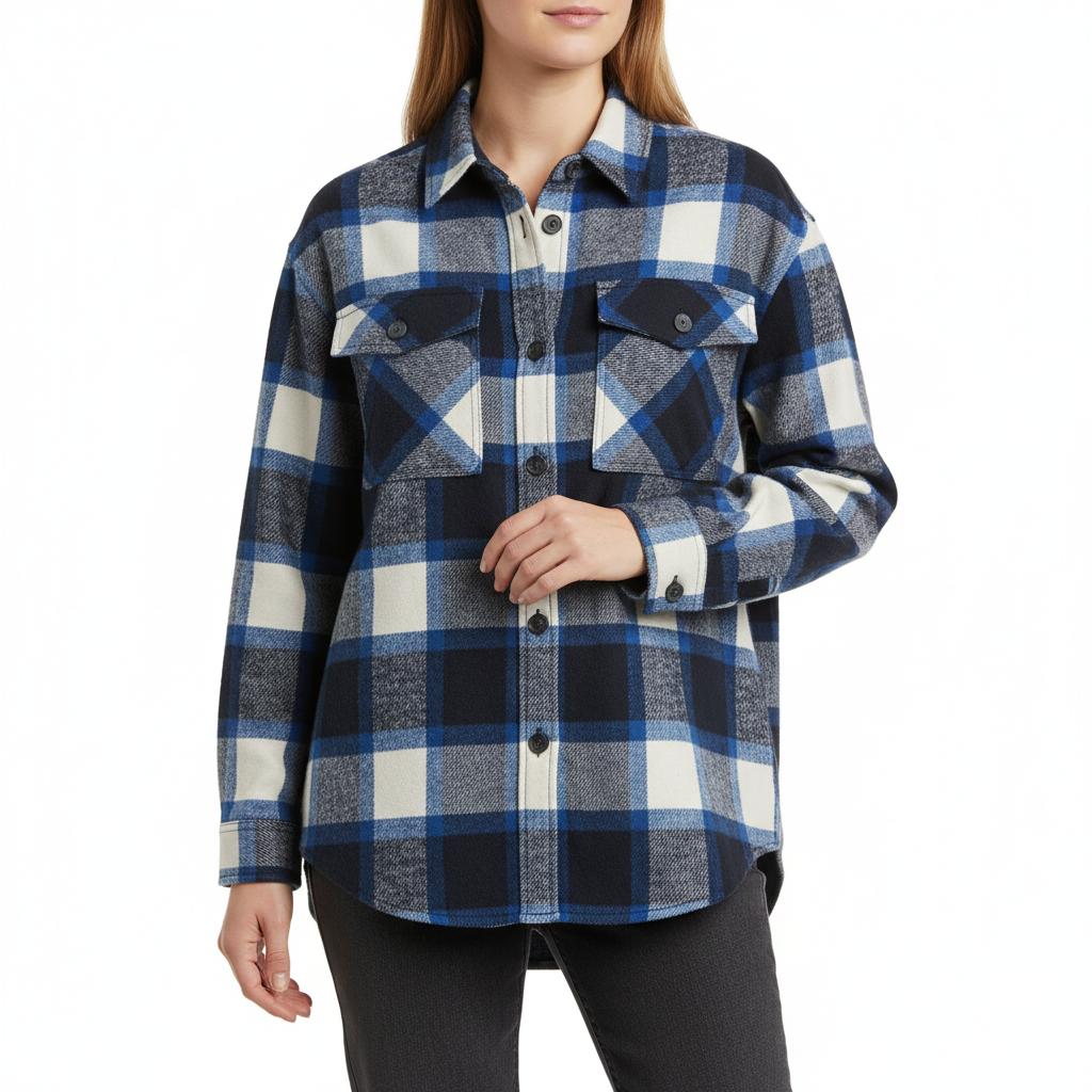 Arganate | Koszula flanelowa w kratkę z długim rękawem