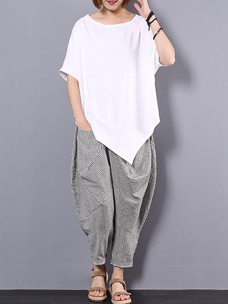 Arganate | Luźna bluzka z nieregularnym dołem