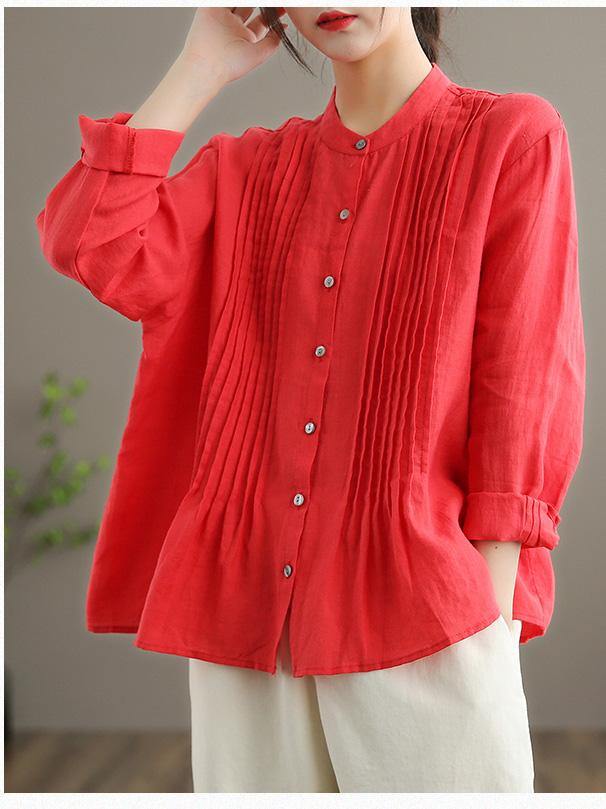 Arganate | Luźna lniana bluzka-tunika