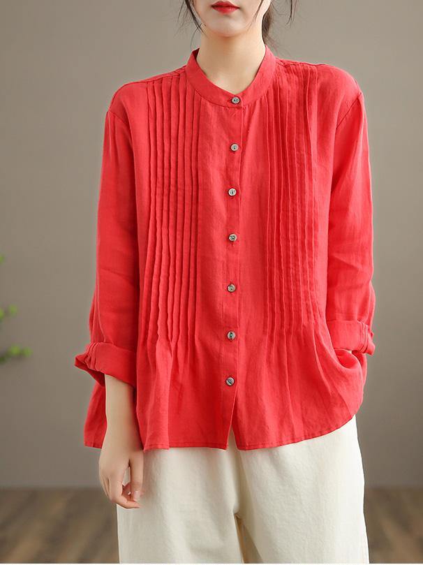 Arganate | Luźna lniana bluzka-tunika