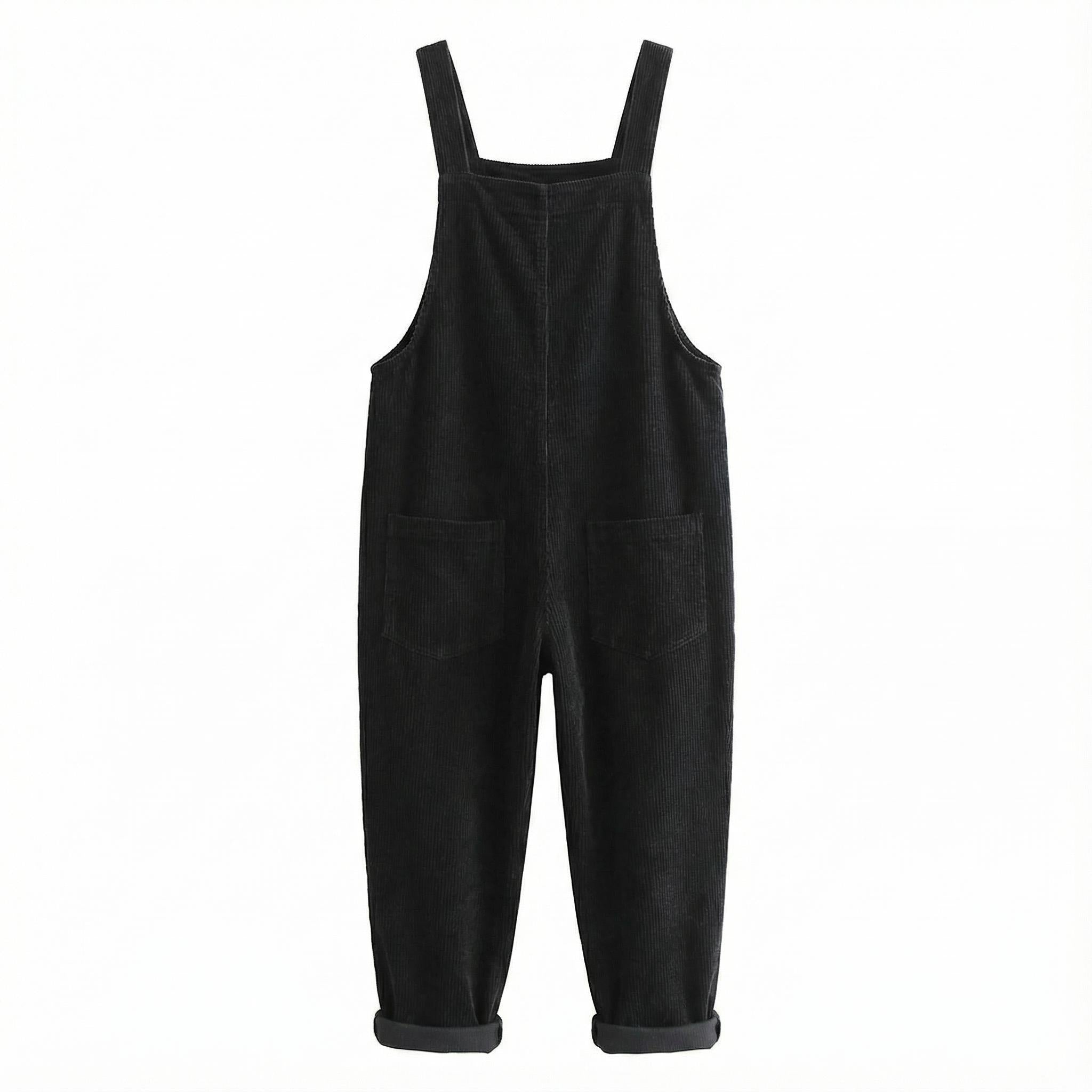 Arganate | Luźny kombinezon z sztruksu z kieszeniami