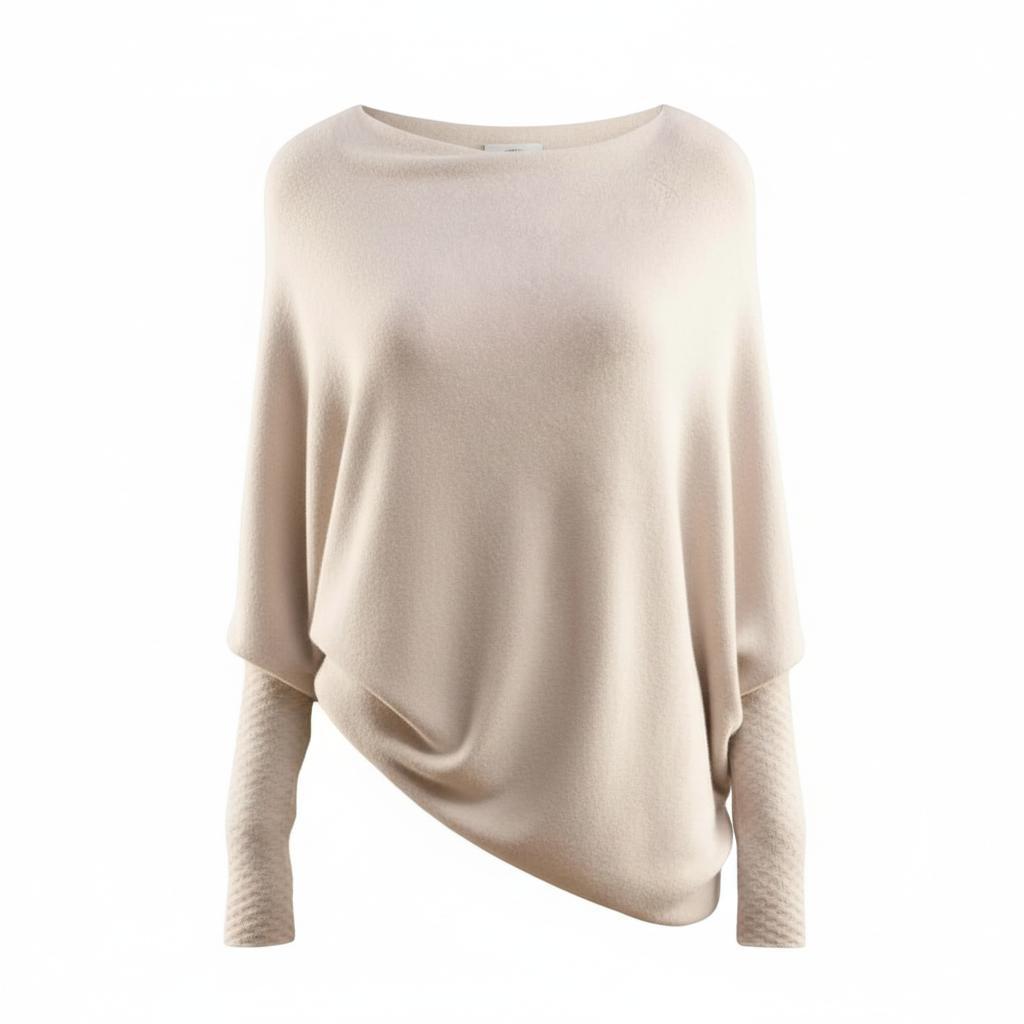 Arganate | Luźny sweter z kołnierzem typu swing