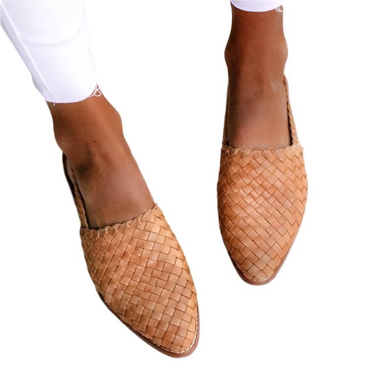 Buty damskie na płaskim obcasie z tkaniny premium o stylowym i wygodnym designie