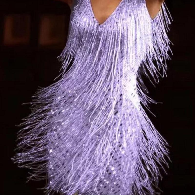 Liliana - Elegancka sukienka z frędzlami na wyjątkowe okazje