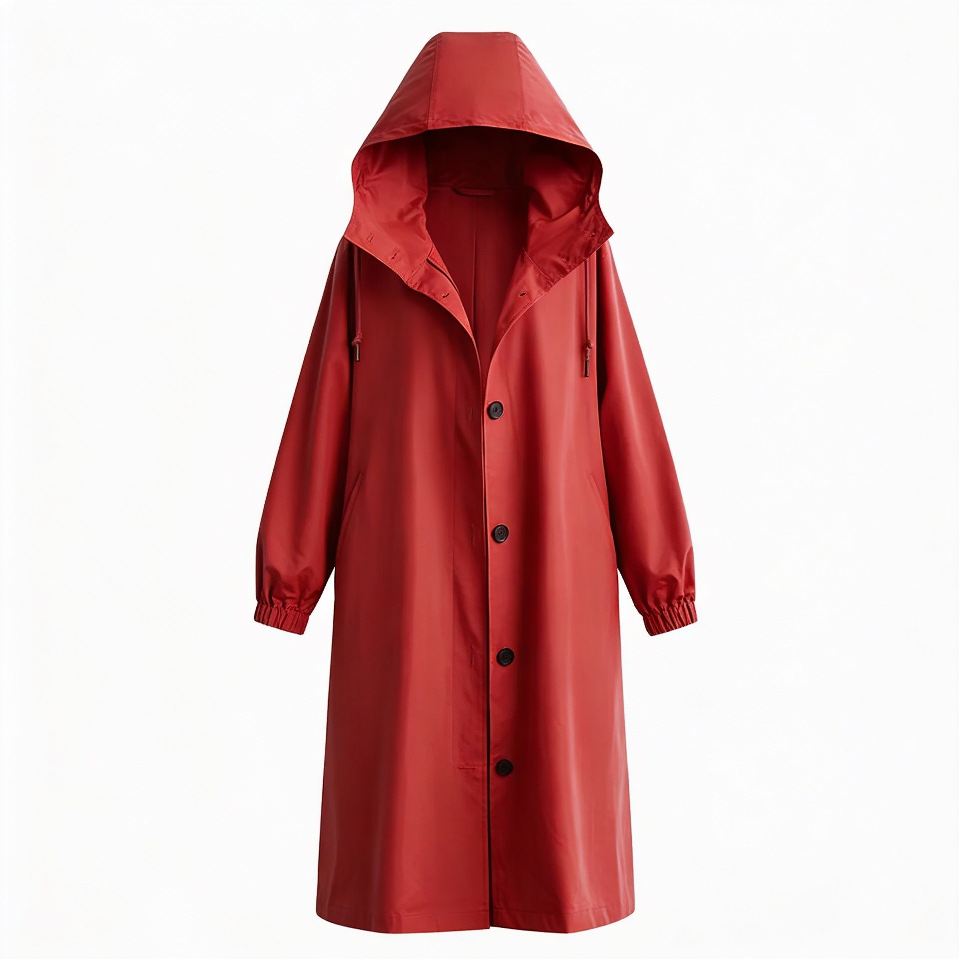 Płaszcz typu trencz z kapturem dla kobiet – stylowa, wodoodporna odzież wierzchnia