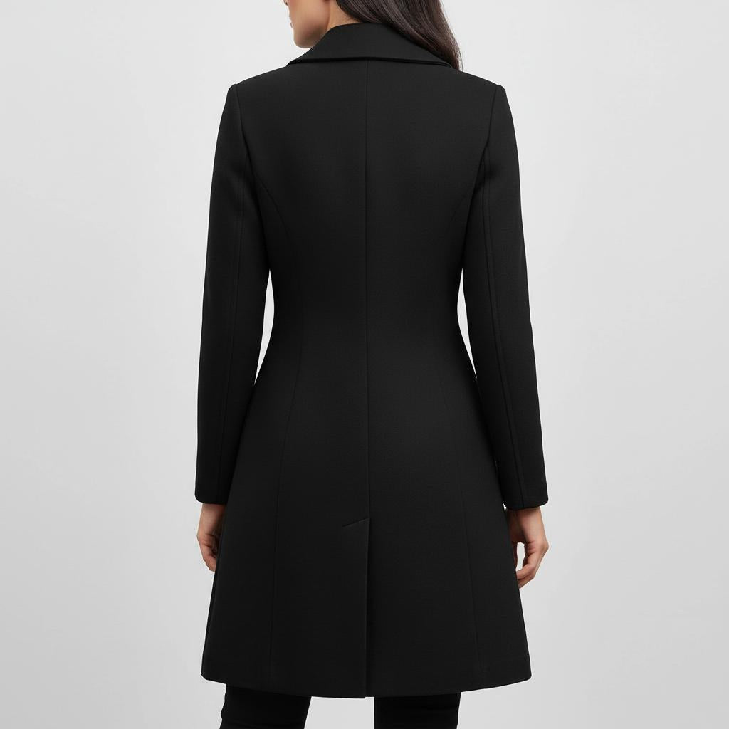 Wodoodporny trencz z mieszanki wełny – Stylowa odzież damska