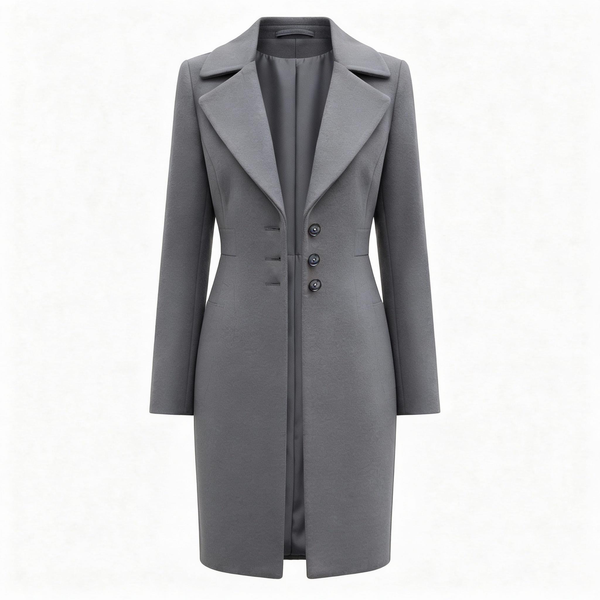 Wodoodporny trencz z mieszanki wełny – Stylowa odzież damska