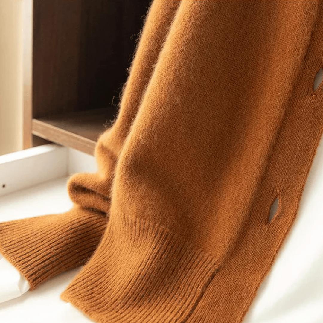 Wyrazisty kardigan z guzikami dla kobiet – przytulny, półwysoki kołnierz