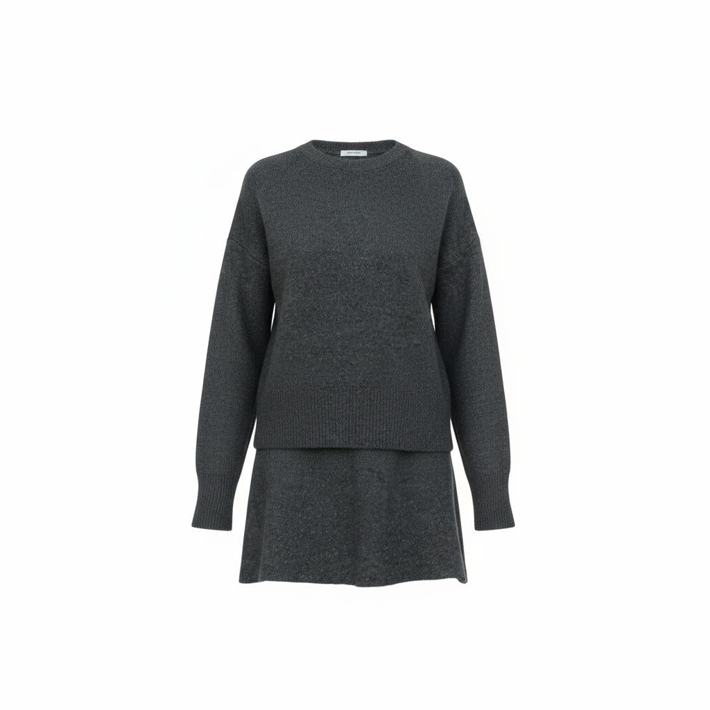 Arganate | Dzianinowy komplet składający się ze spódnicy i swetra