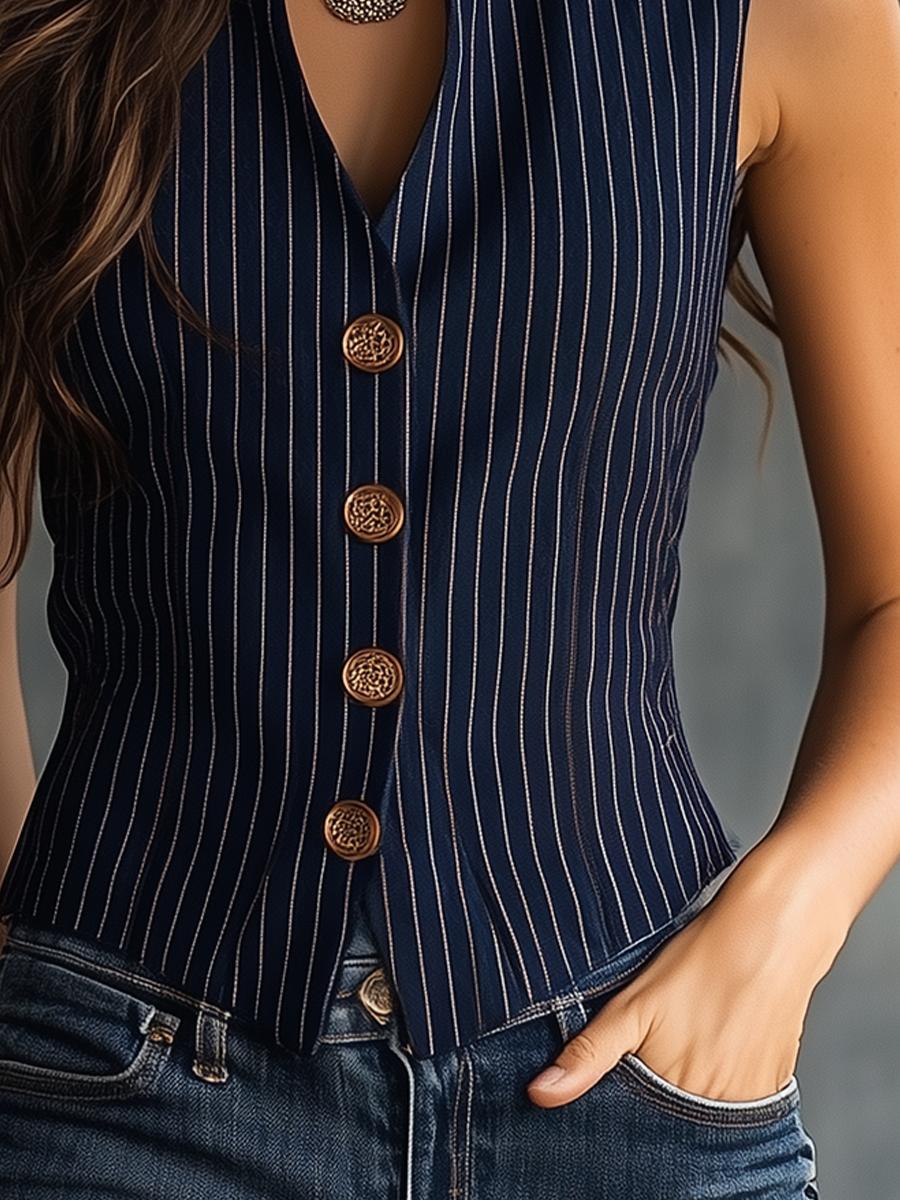 Arganate | Kamizelka Henley w paski