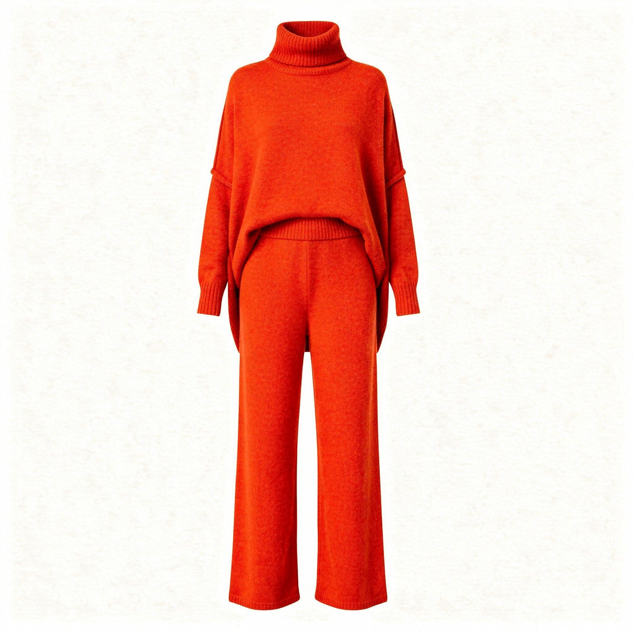 Arganate | Komplet wypoczynkowy z dzianiny z luźnym golfem