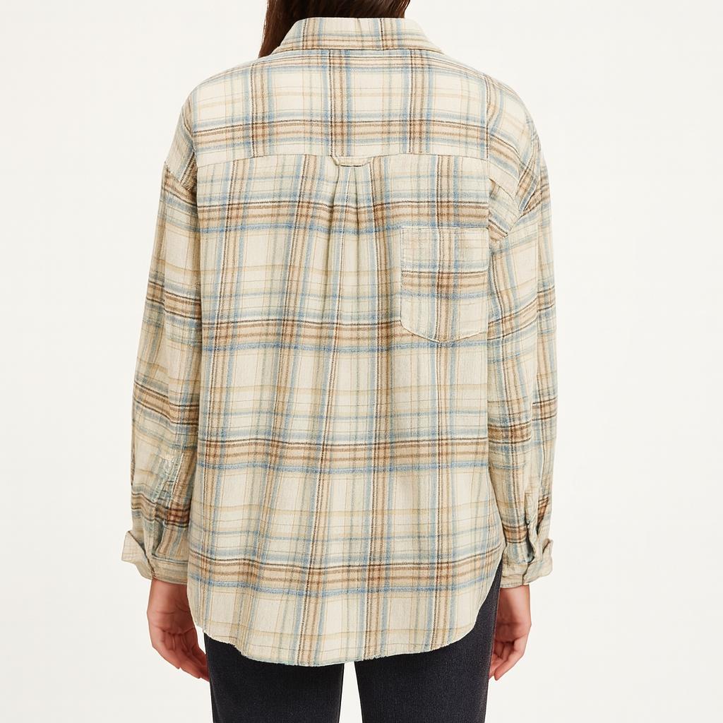 Arganate | Koszula flanelowa w kratę zapinana na guziki