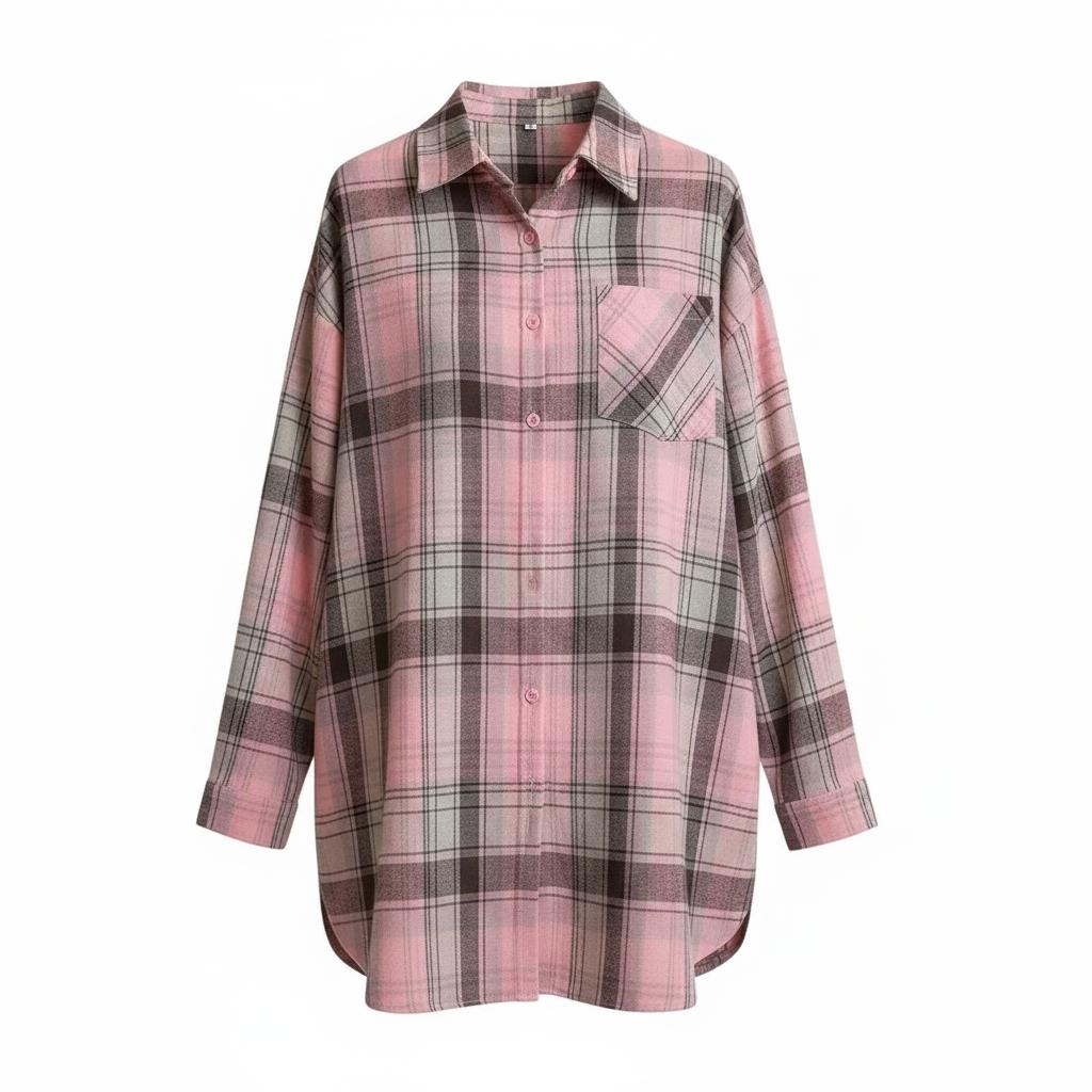 Arganate | Koszula flanelowa w kratę zapinana na guziki