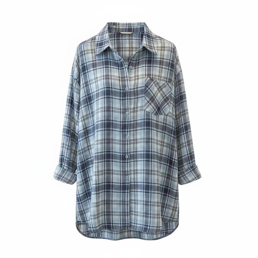Arganate | Koszula flanelowa w kratę zapinana na guziki