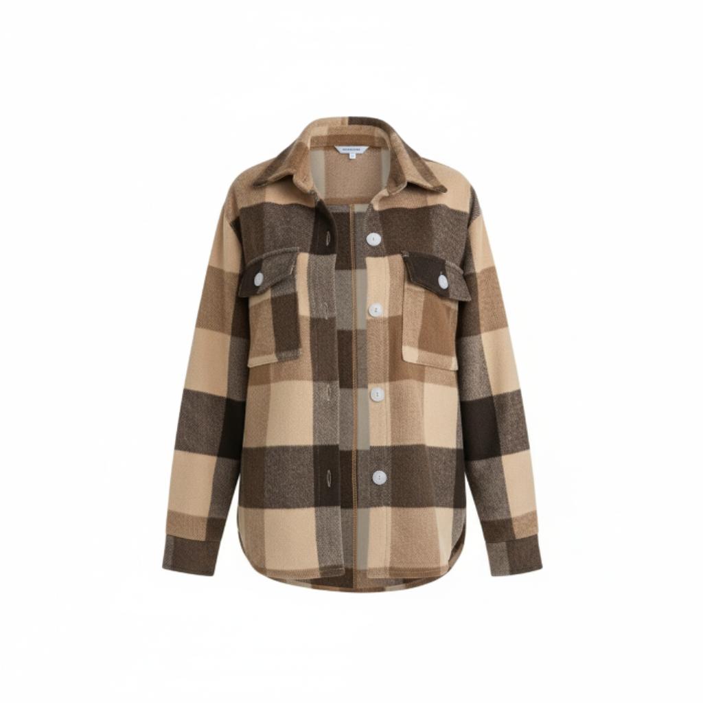 Arganate | Koszula flanelowa w kratkę z długim rękawem