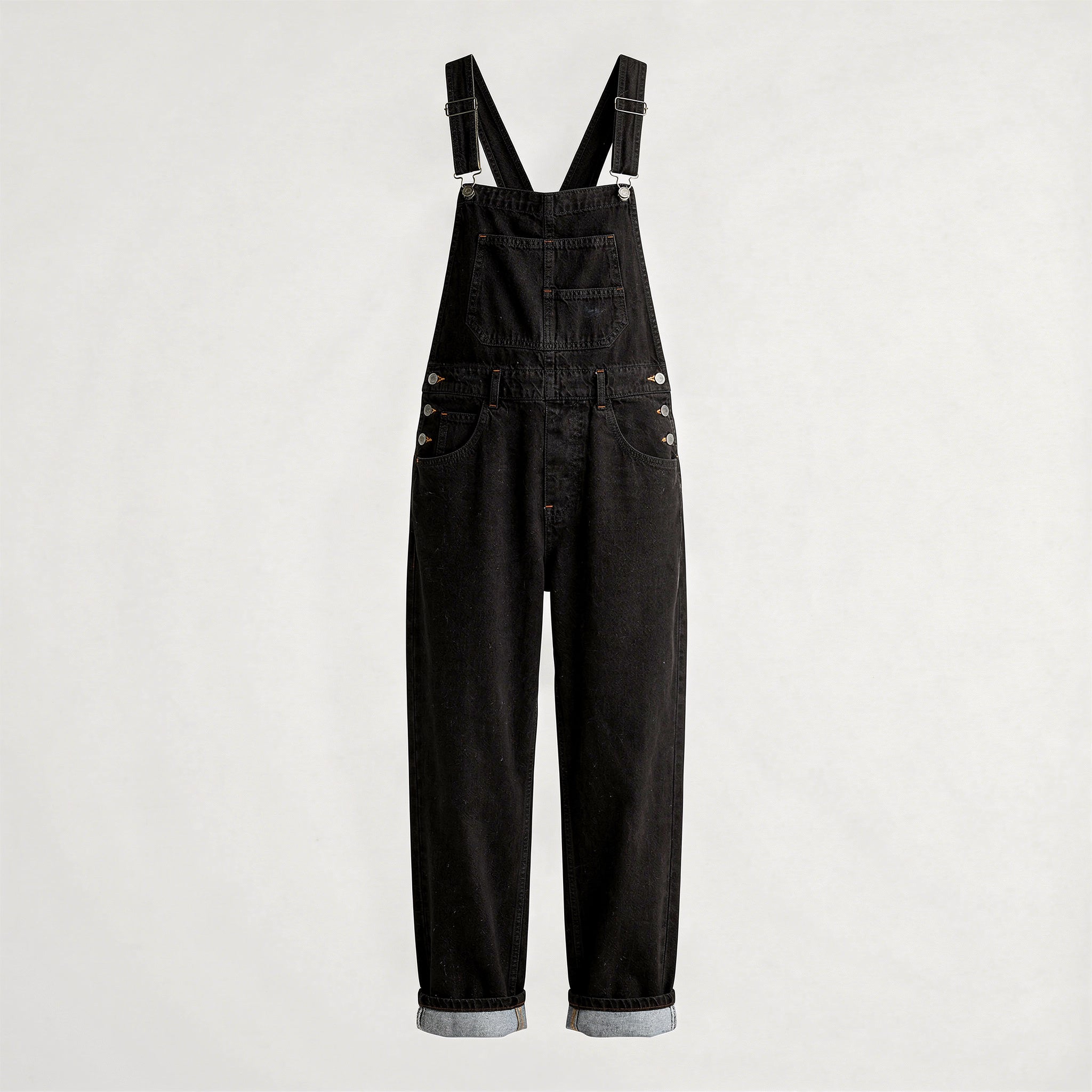 Arganate | Luźny dżinsowy kombinezon