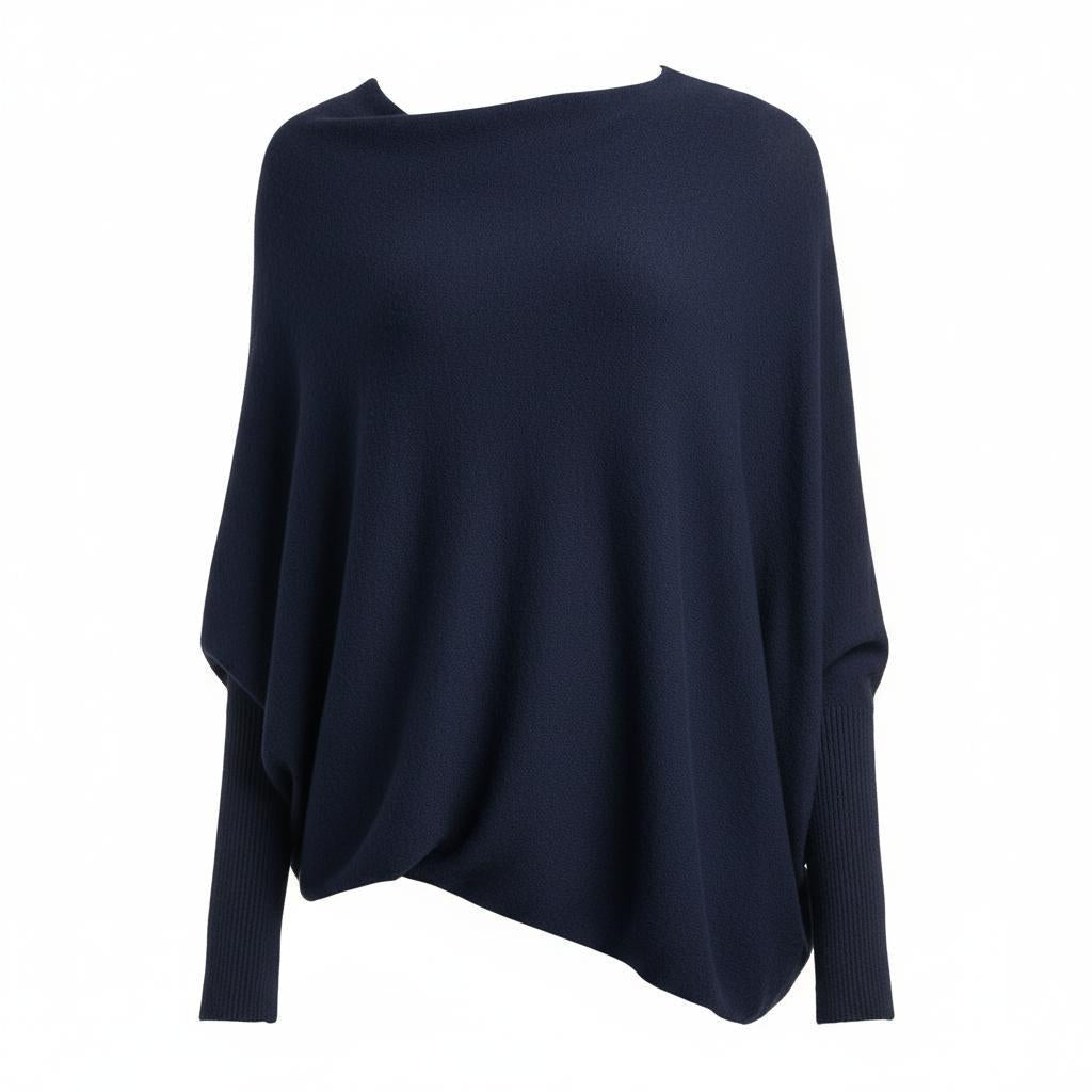 Arganate | Luźny sweter z kołnierzem typu swing