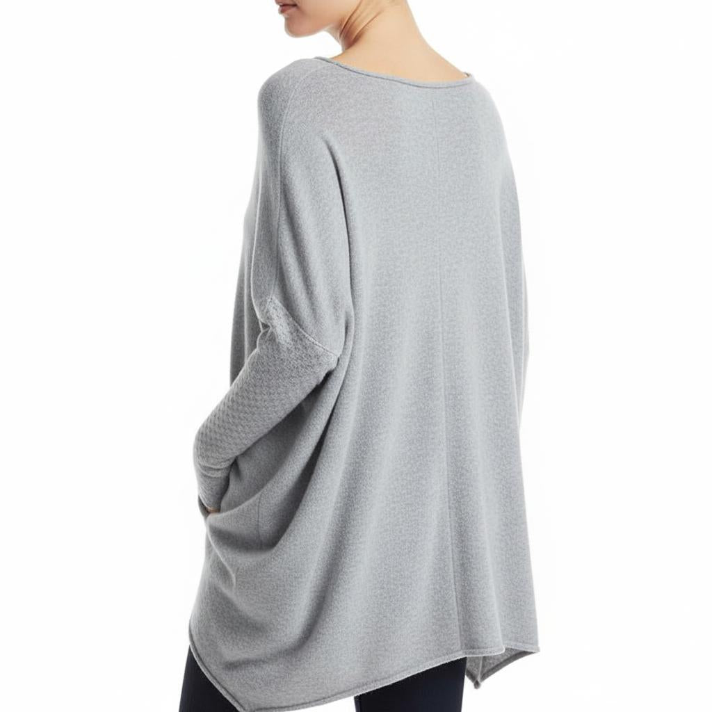 Arganate | Luźny sweter z kołnierzem typu swing