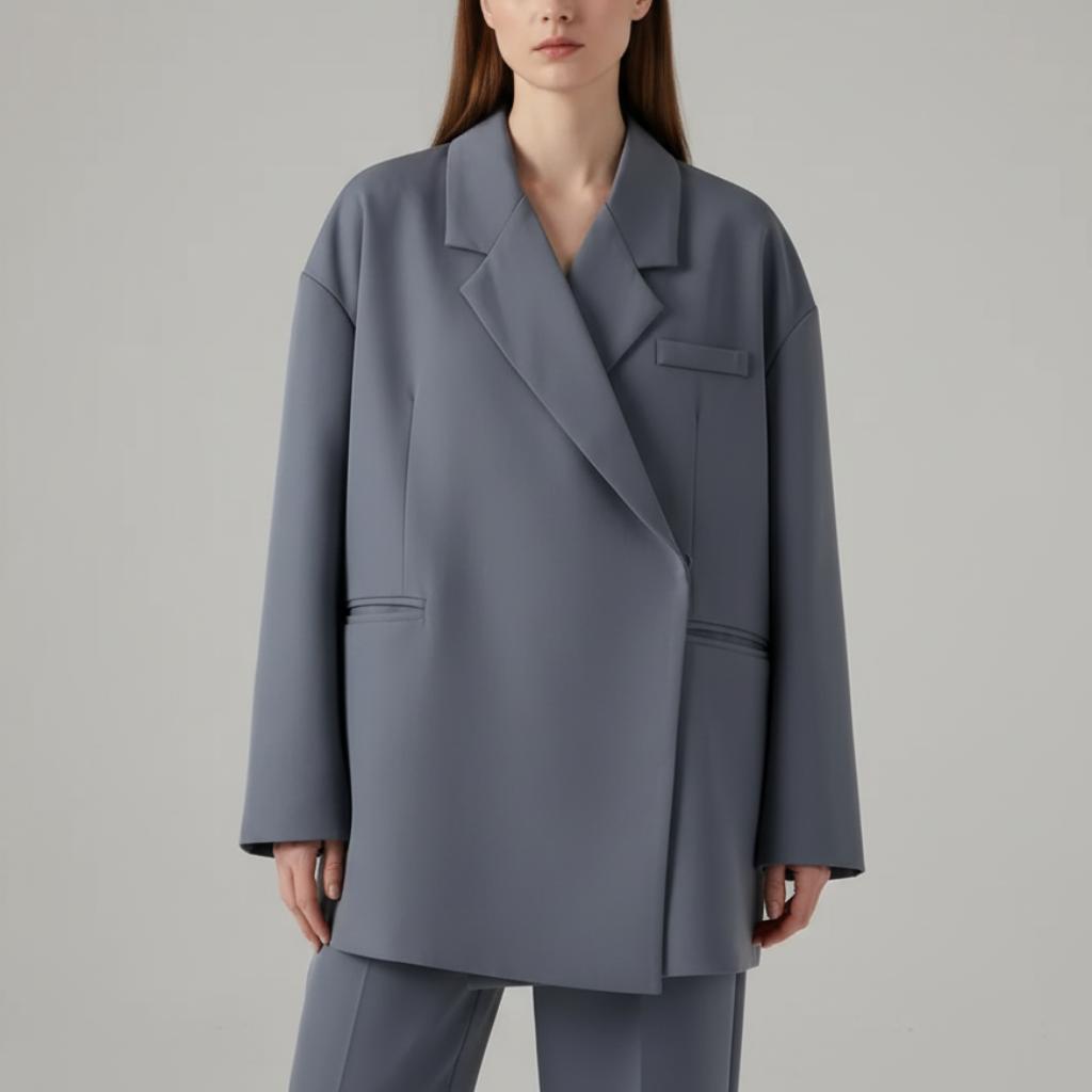 Arganate | Luźny trencz o eleganckim wykończeniu