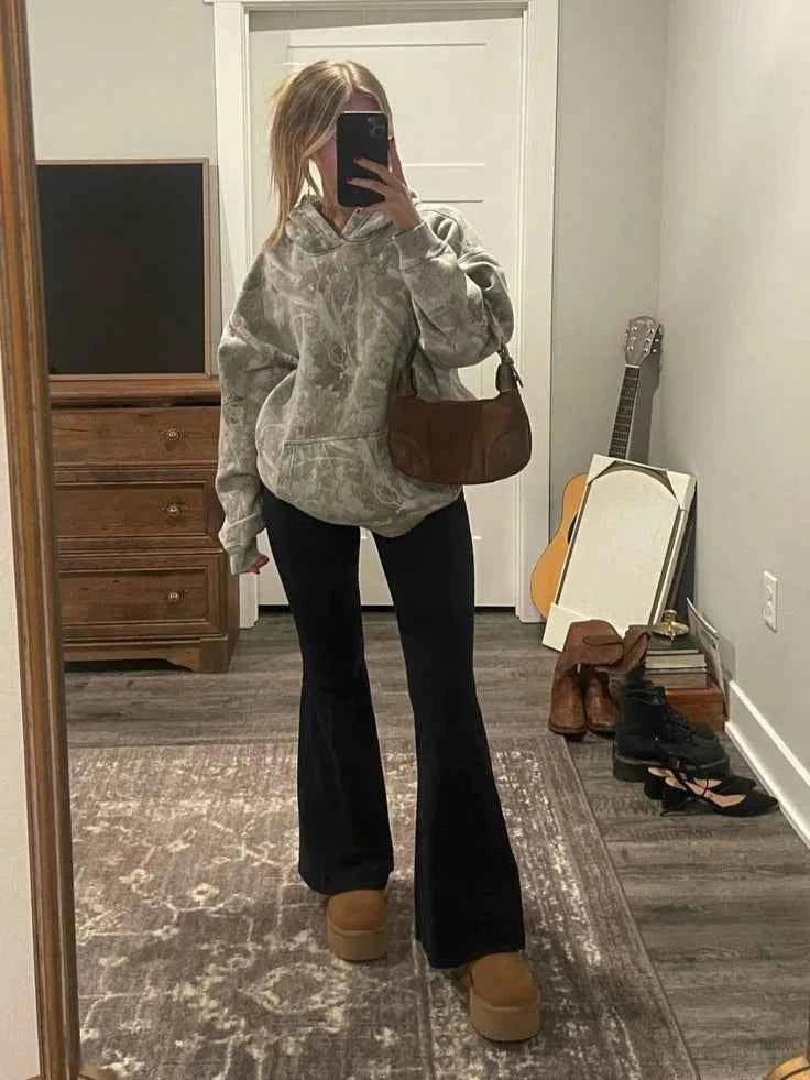 Arganate | Oversize bluza z kapturem w kamuflażu