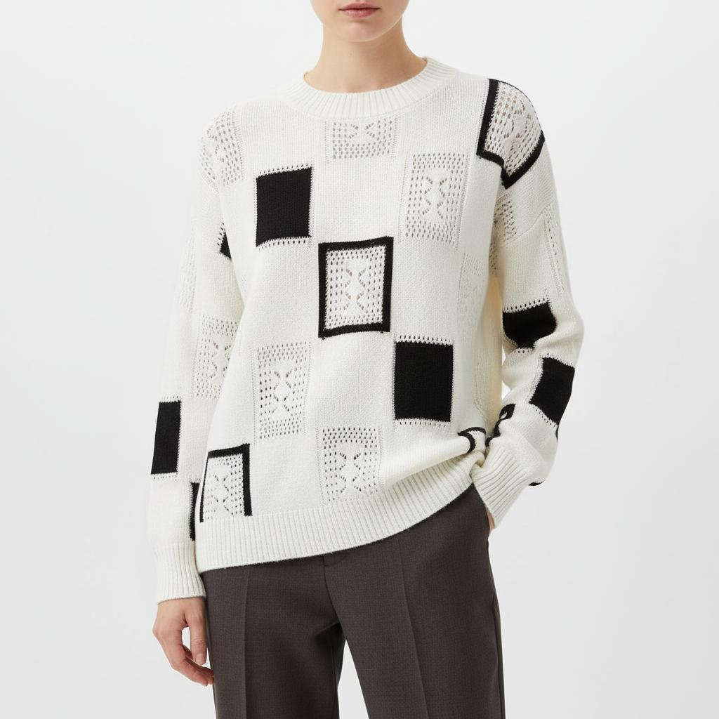 Arganate | Stylowy, dopasowany zimowy sweter