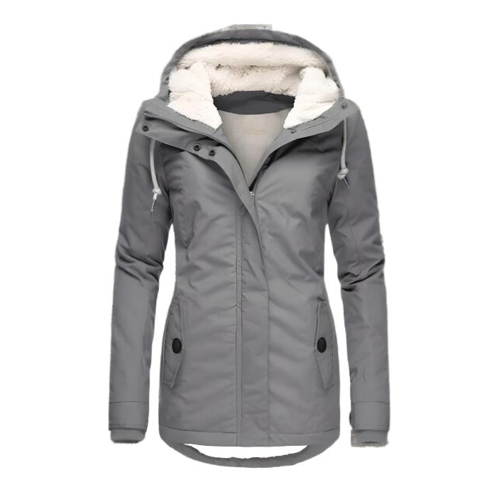 Dłuższa, wodoodporna kurtka zimowa dla kobiet - ocieplana i stylowa