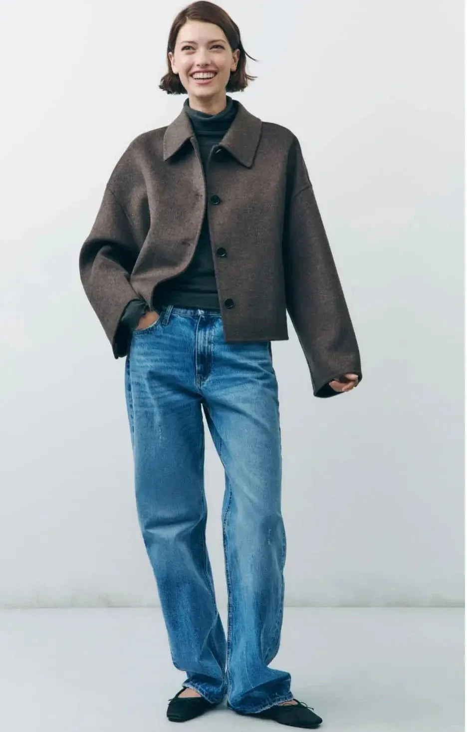 Oversize'owa, gruba blezery dla kobiet – ciepła, obszerna odzież wierzchnia