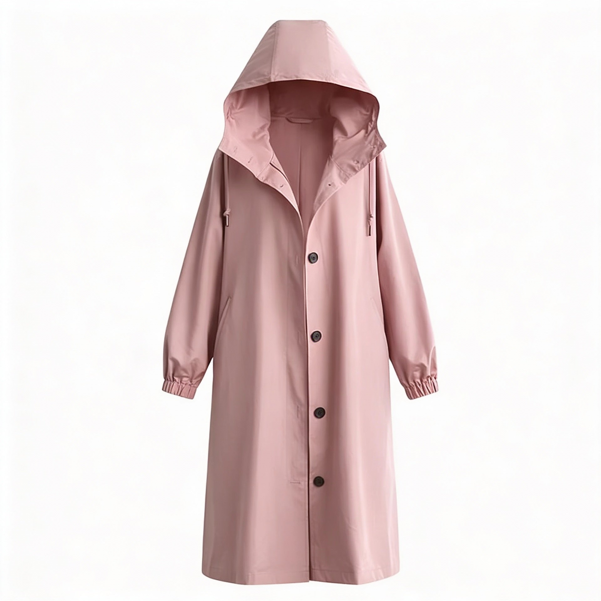 Płaszcz typu trencz z kapturem dla kobiet – stylowa, wodoodporna odzież wierzchnia