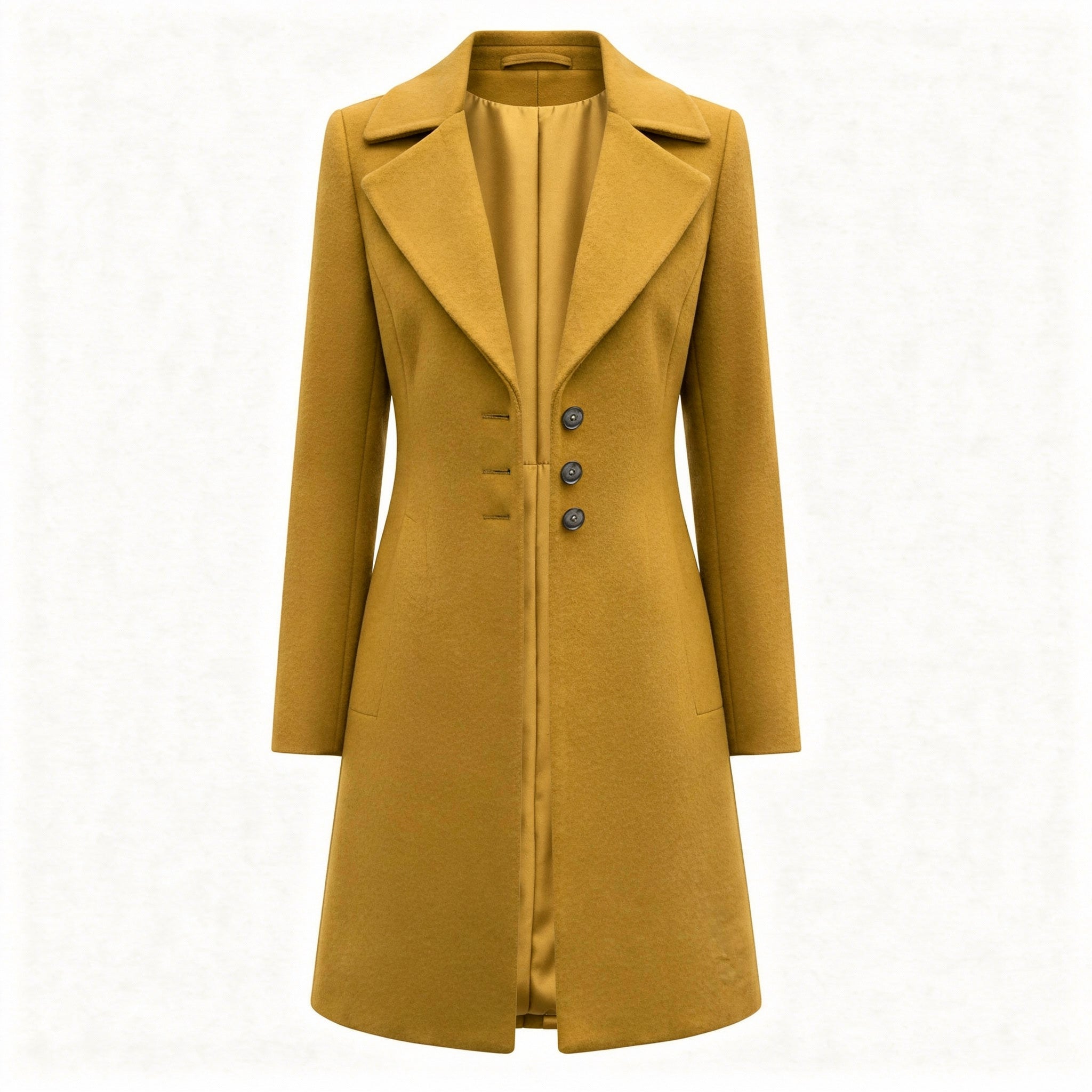 Wodoodporny trencz z mieszanki wełny – Stylowa odzież damska