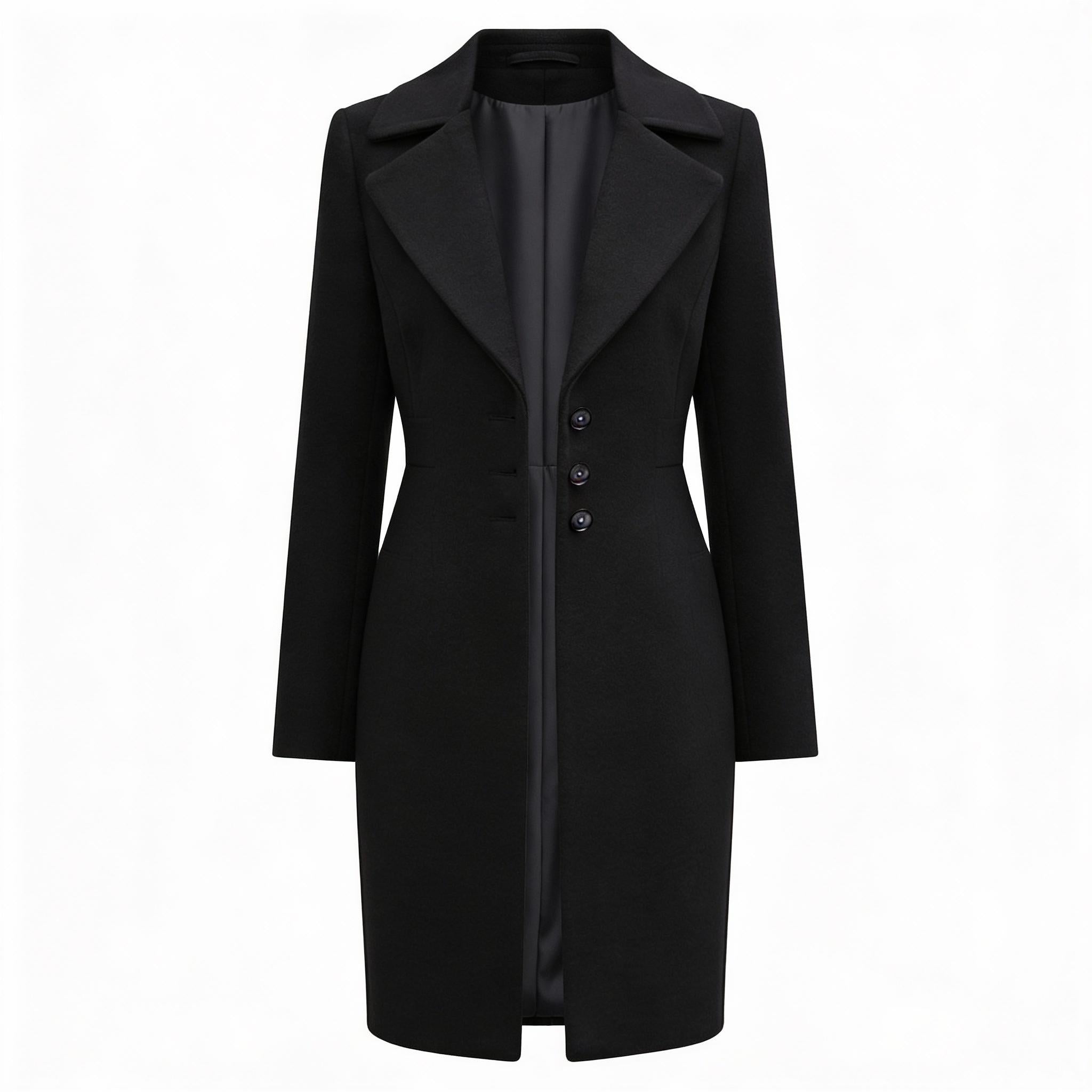 Wodoodporny trencz z mieszanki wełny – Stylowa odzież damska