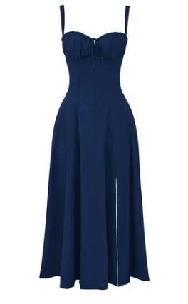 Zofia - Sukienka gorsetowa w kwiaty o średniej talii